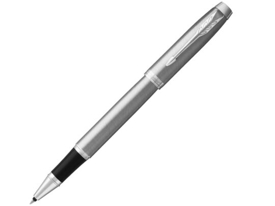 Ручка роллер Parker IM, серебристый, черный