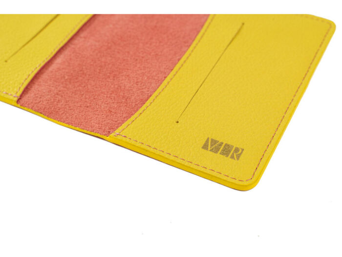Обложка для паспорта Valerie Concept PSC10, красный/желтый