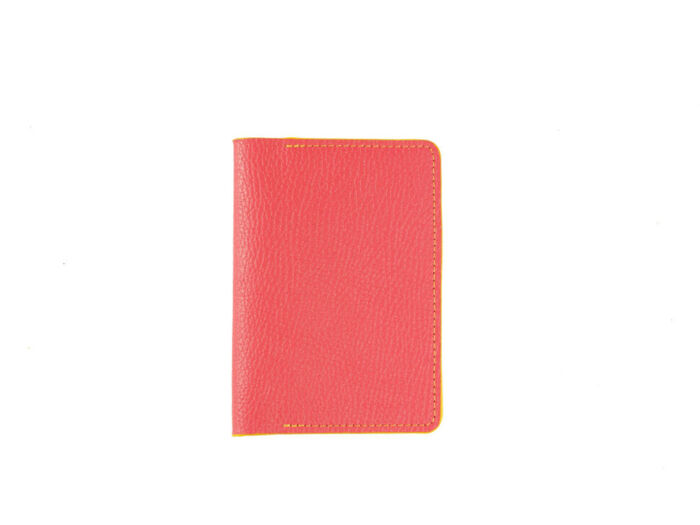 Обложка для паспорта Valerie Concept PSC10, красный/желтый