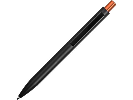 Ручка металлическая шариковая Blaze, черный/оранжевый