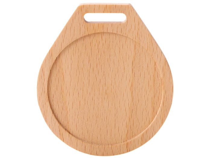 Медаль из бука Round, натуральный