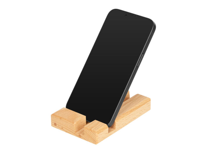 Подставка для телефона и планшета деревянная из массива бука №2 флагман