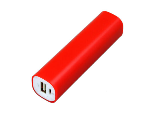 Внешний аккумулятор Digi прямоугольной формы, 2200 mAh, красный
