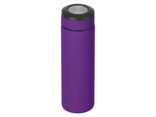 Вакуумный термос Vacuum Flask C1, soft touch, 420мл, фиолетовый/черный/серебристый