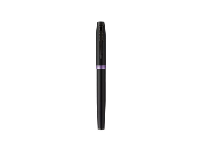 Ручка перьевая Parker IM Vibrant Rings Flame Amethyst Purple, фиолетовый, черный
