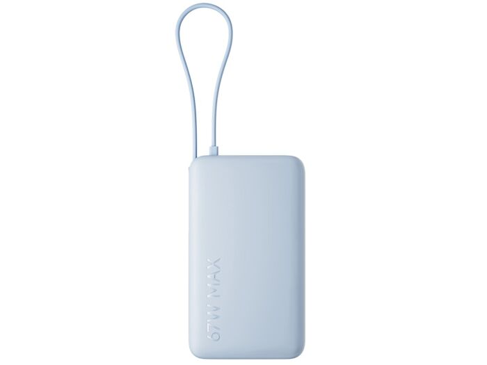 Внешний аккумулятор со встроенным кабелем Xiaomi 67W Power Bank (Integrated Cable), 10000 мАч, голубой