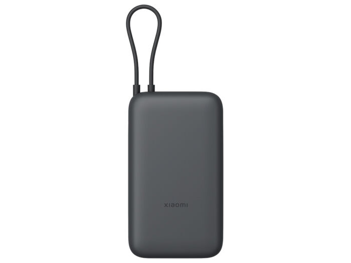 Внешний аккумулятор с встроенным кабелем Xiaomi Power Bank (Integrated Cable), 20000 мАч, темно-серый