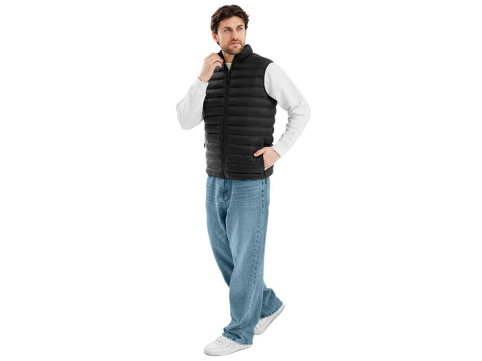 Стеганый жилет Uniqloud, мужской, черный