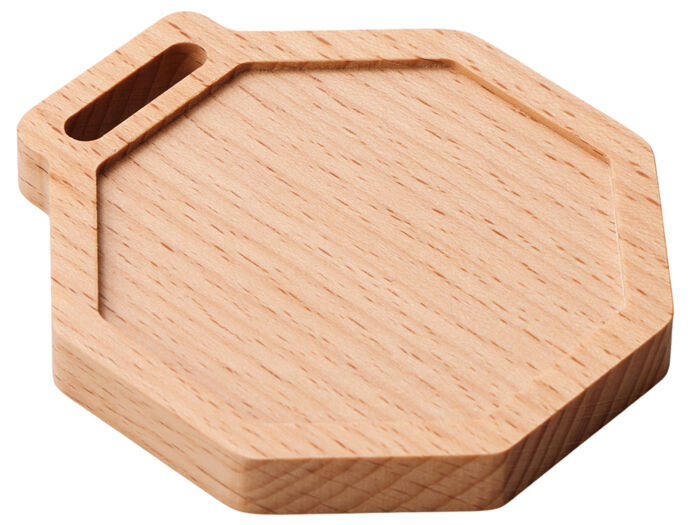 Медаль из бука Octagon, натуральный