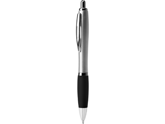 Ручка пластиковая шариковая CONWI, серебристый/черный