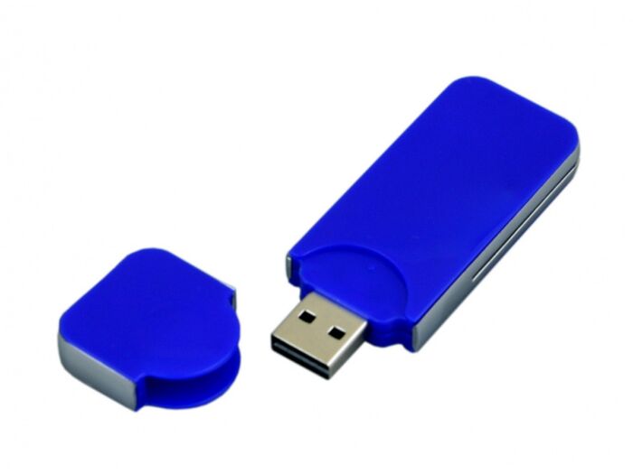 USB 2.0- флешка на 32 Гб в стиле I-phone, синий