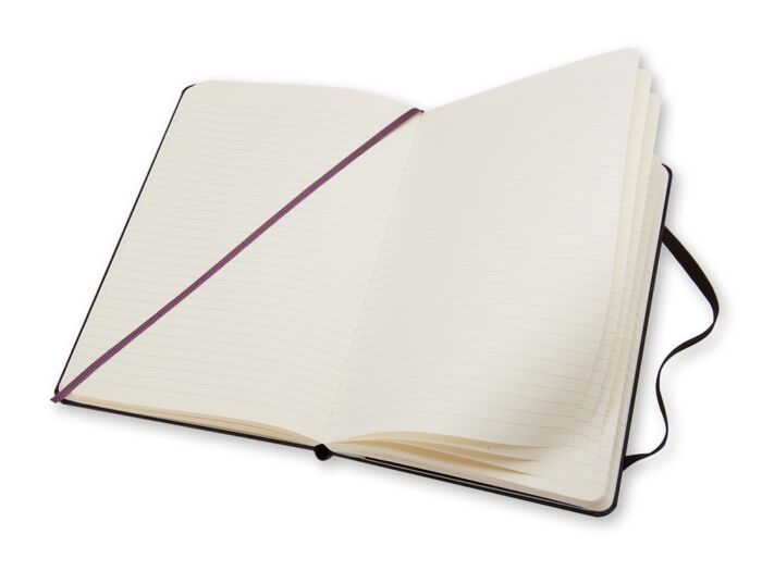 Записная книжка Moleskine Classic (в линейку) в твердой обложке, Large (13х21см), черный