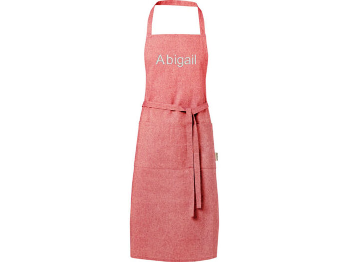 Pheebs 200 g/m2 recycled cotton apron, красный яркий