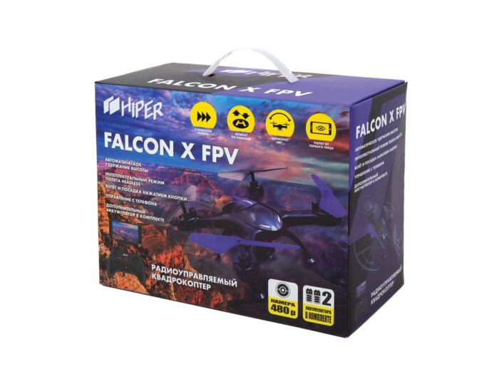 Радиоуправляемый квадрокоптер HIPER FALCON X FPV