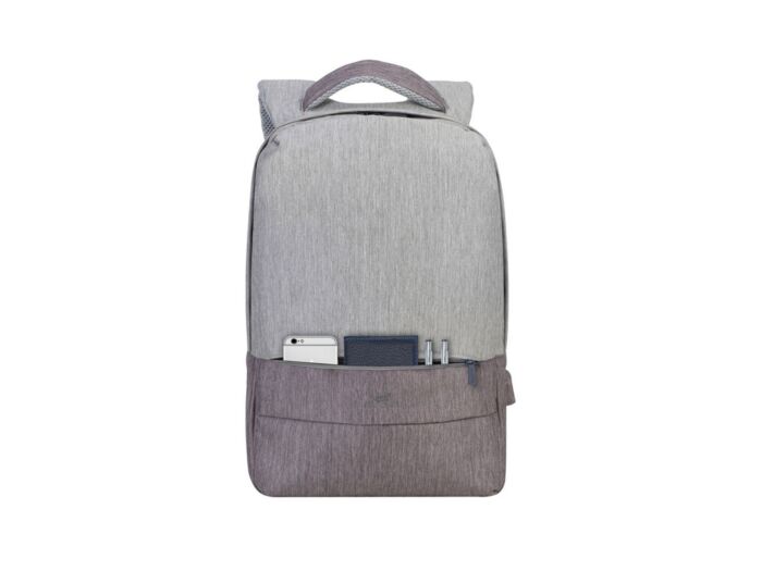 RIVACASE 7562 grey/mocha рюкзак для ноутбука 15.6, серый/кофейный