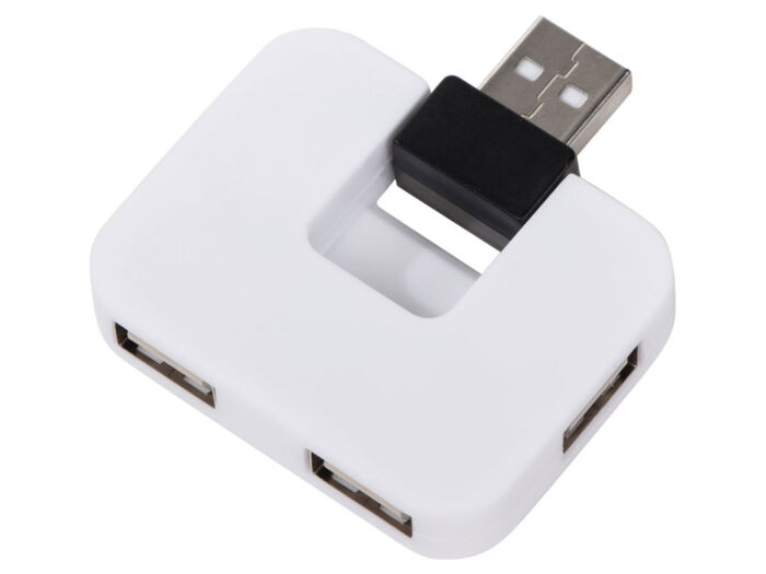 USB Hub Gaia на 4 порта, белый