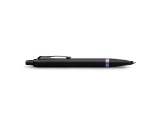 Ручка шариковая Parker IM Vibrant Rings Flame Amethyst Purple, черный, фиолетовый