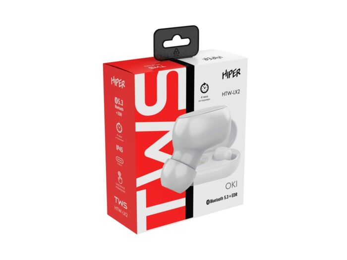 Беспроводные наушники HIPER TWS OKI White (HTW-LX2) Bluetooth 5.0 гарнитура, Белый