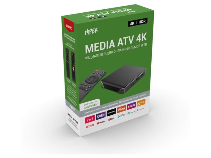 Медиаплеер  MEDIA ATV 4K, черный