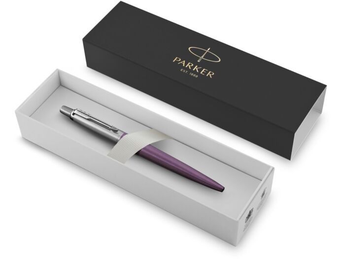 Шариковая ручка Parker Jotter Essential, Victoria Violet CT, стержень: Mblue