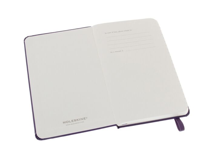 Записная книжка Moleskine Classic (в линейку) в твердой обложке, Pocket (9x14см), фиолетовый