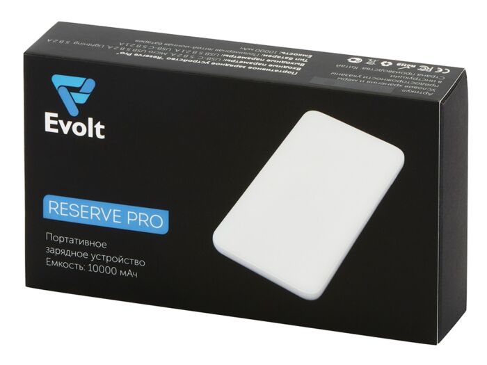 Внешний аккумулятор Reserve Pro, 10 000 mah, черный