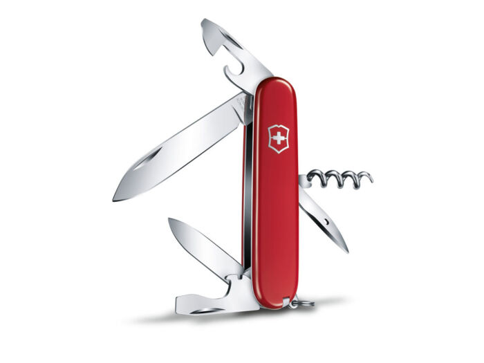 Нож перочинный VICTORINOX Spartan, 91 мм, 12 функций, красный