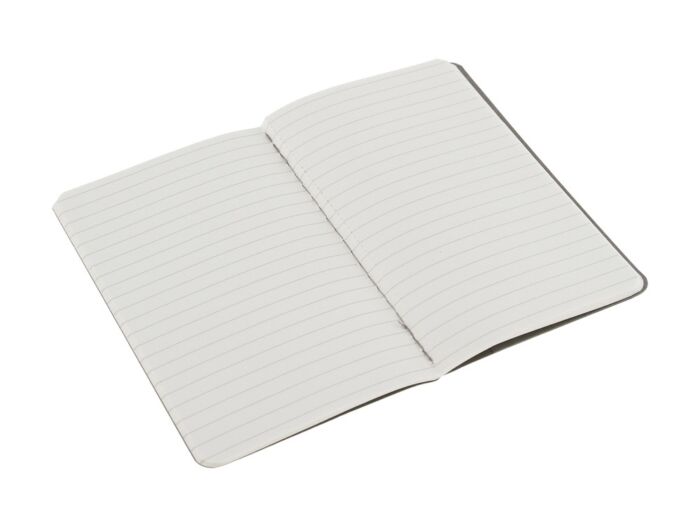 Записная книжка Moleskine Cahier (в линейку, 3 шт.), Pocket (9х14см), серый