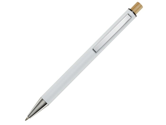 Cyrus шариковая ручка из переработанного алюминия, синие чернила - Белый