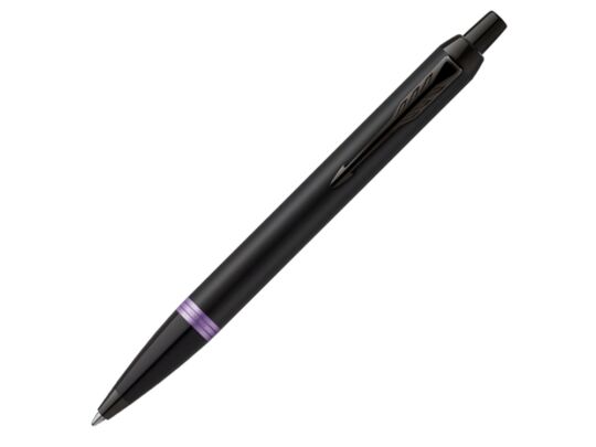 Ручка шариковая Parker IM Vibrant Rings Flame Amethyst Purple, черный, фиолетовый