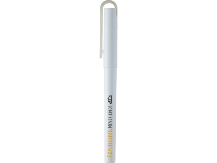 Гелевая ручка Mauna из переработанного PET-пластика, белый