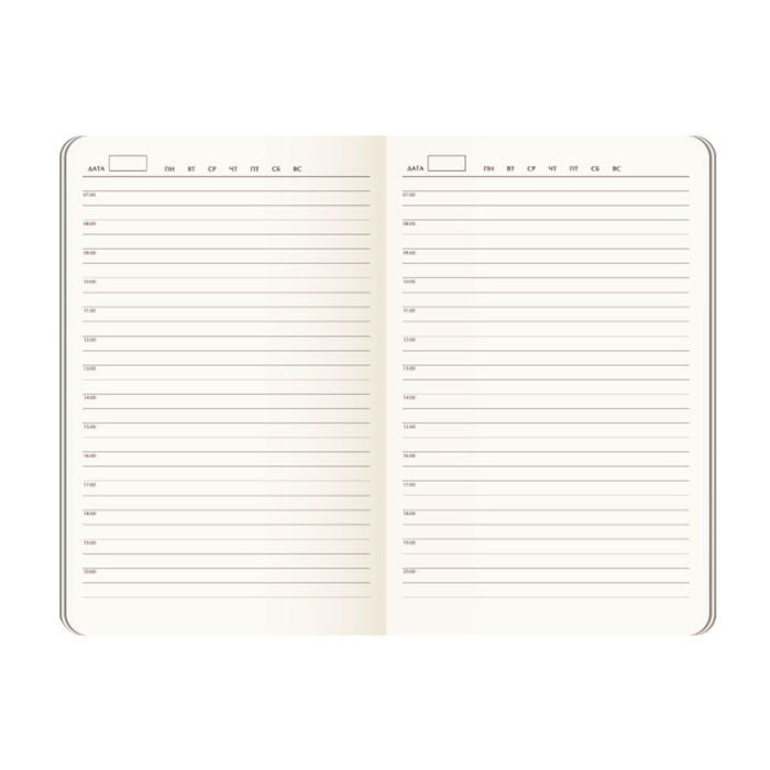 Ежедневник Alpha BtoBook недатированный, черный (без резинки, без упаковки, без стикера)