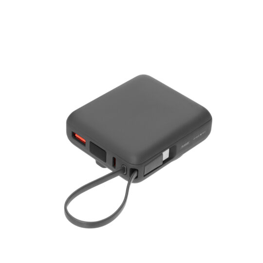 Внешний аккумулятор с подсветкой Риттер PD (Ritter PD) 10000mAh с функцией беспроводной зарядки 15W, серый