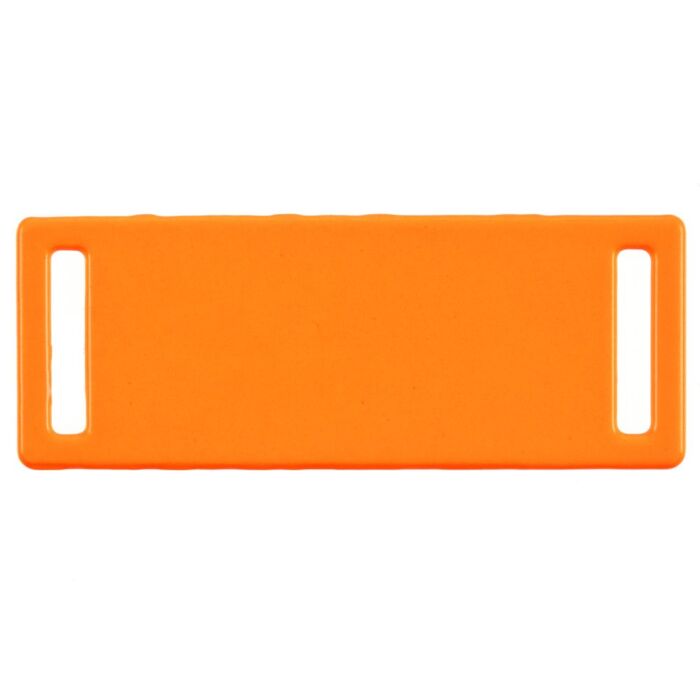 Шильдик металлический Kova, оранжевый неон