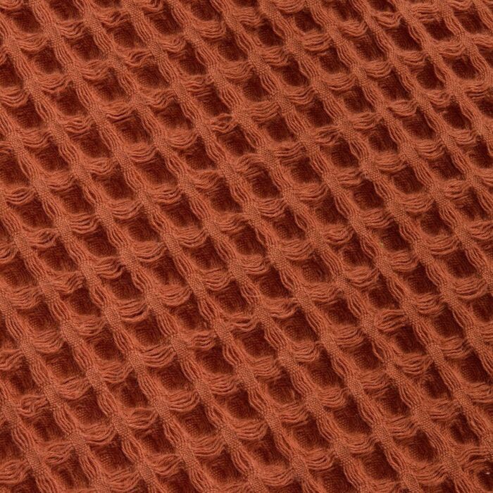 Плед вафельный Elenglect, оранжевый