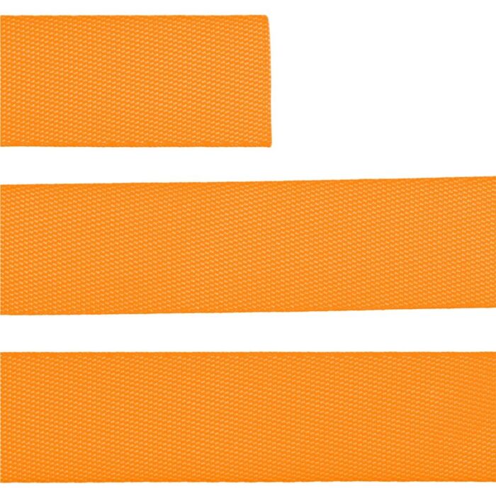 Стропа текстильная Fune 25 L, оранжевый неон, 120 см