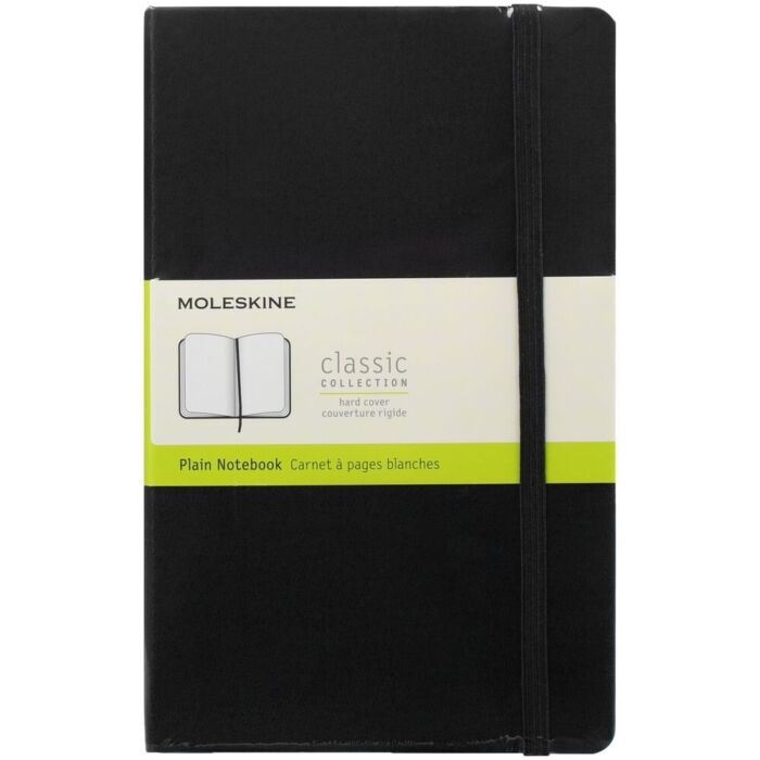 Записная книжка Moleskine Classic Large, без линовки, черная