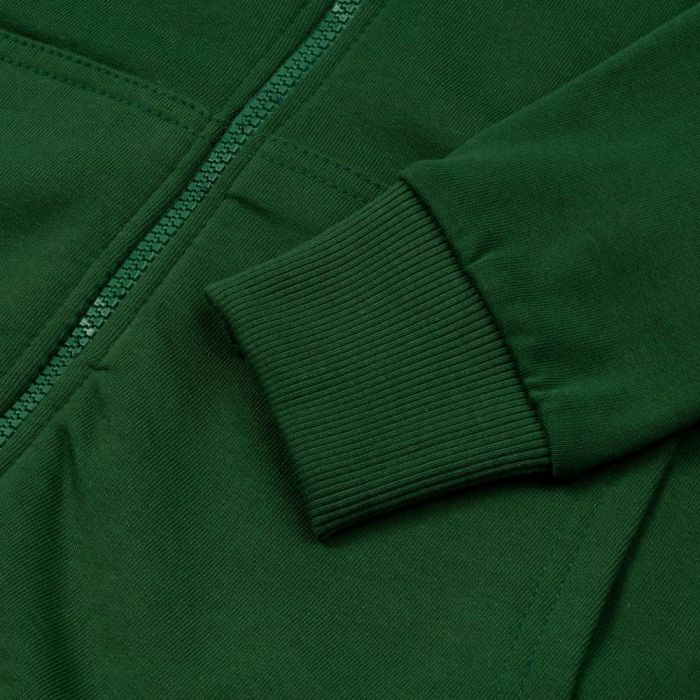 Толстовка с капюшоном на молнии Unit Siverga Heavy, темно-зеленая