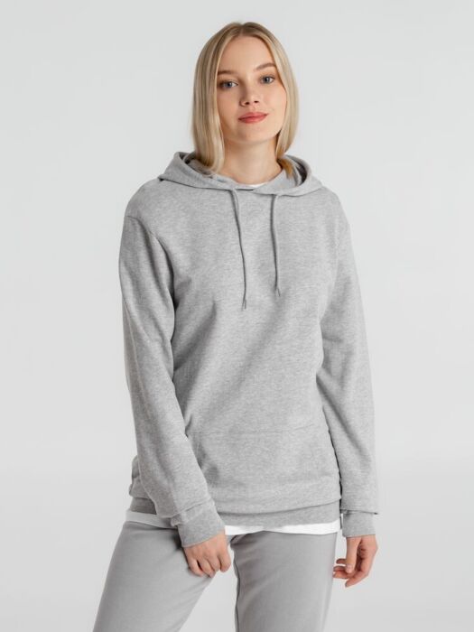 Толстовка с капюшоном унисекс Hoodie, серый меланж