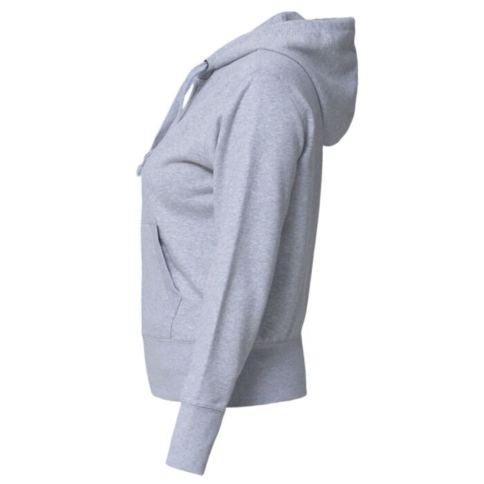 Толстовка женская Hooded Full Zip серый меланж