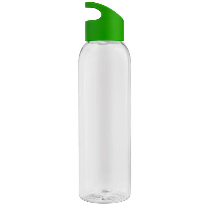 Бутылка для воды BINGO 630мл. Прозрачная с салатовым