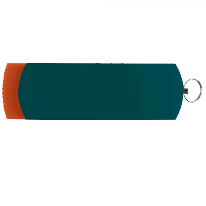 Флешка ELEGANCE COLOR Оранжевая с зеленым, 32 ГБ