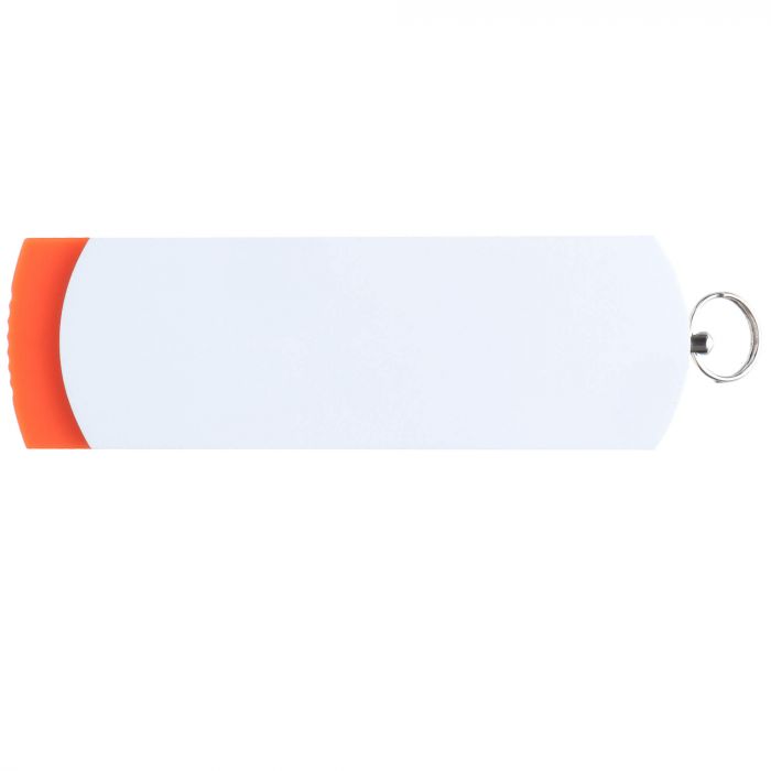 Флешка ELEGANCE COLOR Оранжевая с белым, 32 ГБ