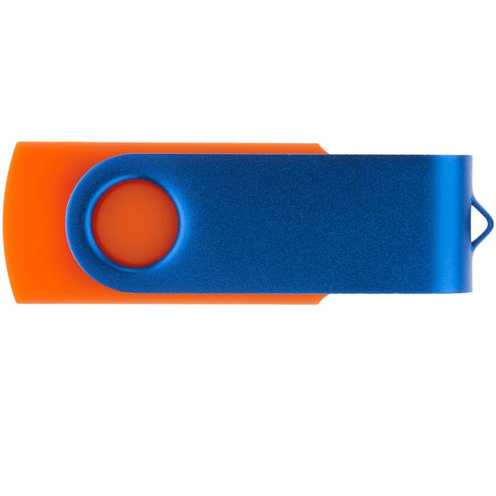 Флешка TWIST COLOR MIX Оранжевая с синим, 32 ГБ
