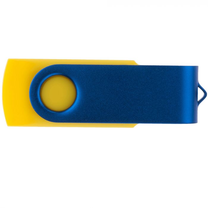 Флешка TWIST COLOR MIX Желтая с синим, 32 ГБ