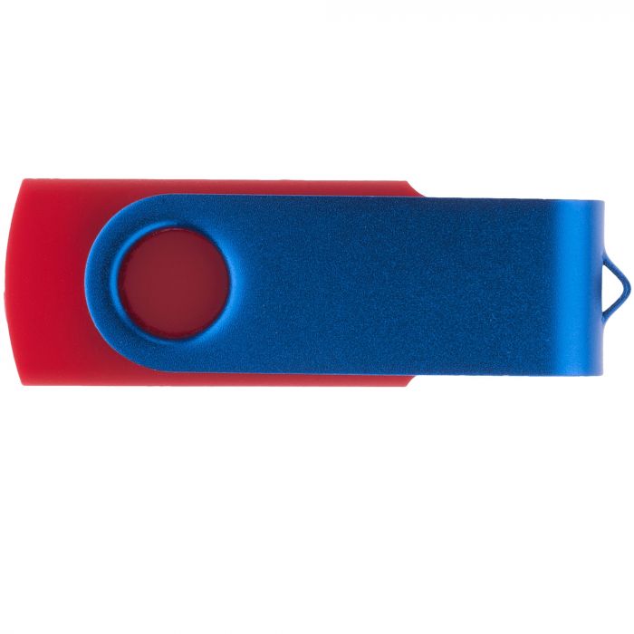Флешка TWIST COLOR MIX Красная с синим, 64 ГБ