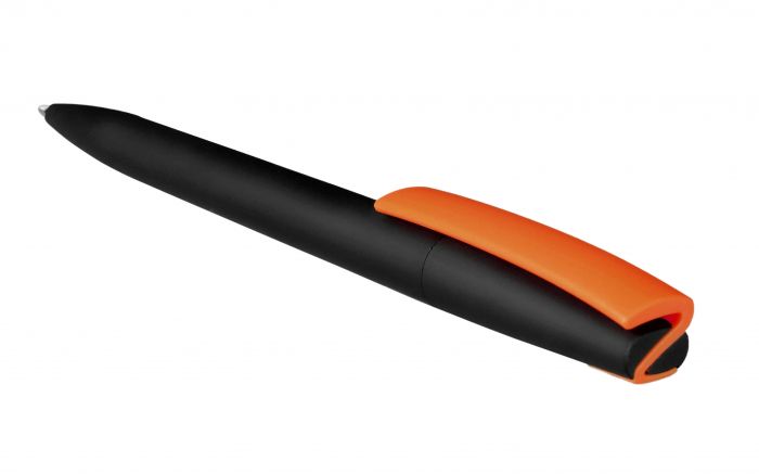 Ручка ZETA SOFT MIX Черная с оранжевым
