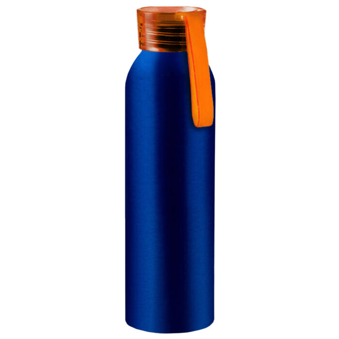 Бутылка для воды VIKING BLUE 650мл. Синяя с оранжевой крышкой