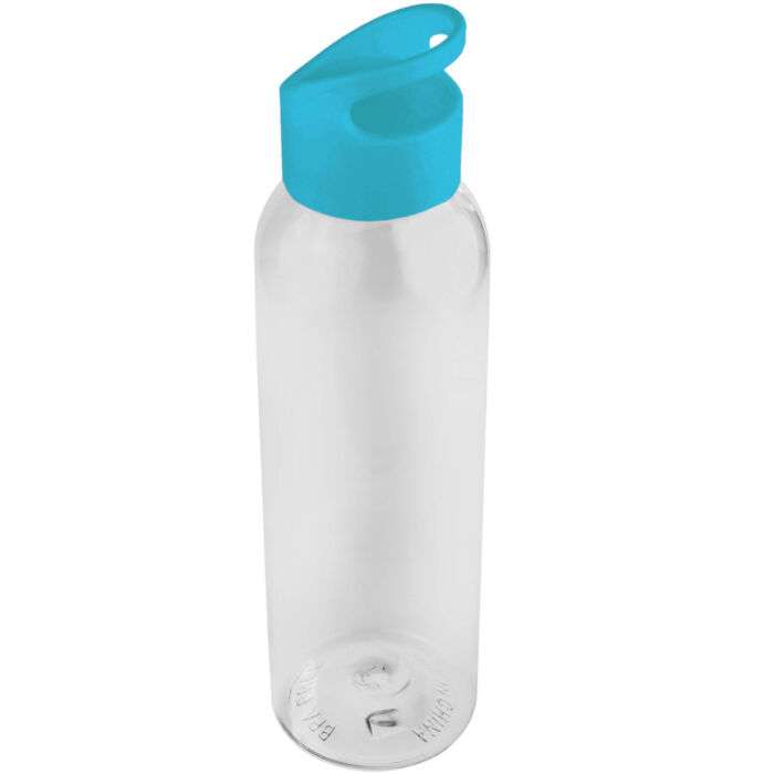 Бутылка для воды BINGO 630мл. Прозрачная с бирюзовым