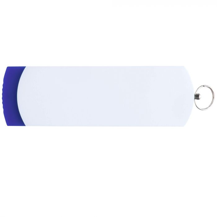 Флешка ELEGANCE COLOR Синяя с белым, 64 ГБ